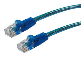 VIDEK 2965-0.3IM Ethernet Cable, Patch Lead, Cat5e, RJ45 Plug to RJ45 Plug, Blue, 300 mm