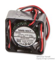 NMB TECHNOLOGIES 1004KL-04W-B50-B00 DC Axial Fan, 12 V, Square, 25 mm, 10 mm, Ball Bearing, 2 CFM