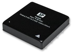 XP POWER WU201 Isolated Through Hole DC/DC Converter, Regulated, ITE, DIP, 4:1, 15 W, 1 Output, 5 V