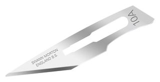 SWANN-MORTON 0102 Swann Morton Blades 10A, Carbon Steel, Handle 3 or 5A, Pack of 5