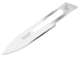 IDEAL-TEK 0236 Swann Morton Blades 36, Carbon Steel, Handle 4 or 6A, Pack of 5