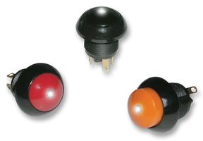 OTTO CONTROLS LP9-11131K28 Industrial Pushbutton Switch, IP68S, LP9 Series, 12.8 mm, SPDT-DB, Momentary, Flush, Grey