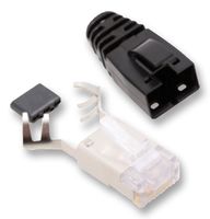 STEWART CONNECTOR SS-39200-011 Modular Connector, Shielded, RJ45 Plug, 1 x 1 (Port), 8P8C, Cat6, Cat6a, Cable Mount