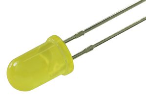 MULTICOMP PRO MCL053LYD LED, Yellow, Through Hole, T-1 3/4 (5mm), 5 mA, 1.9 V, 587 nm