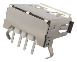 WURTH ELEKTRONIK 61400416021 USB Connector, USB Type A, USB 2.0, Receptacle, 4 Ways, Through Hole Mount, Right Angle