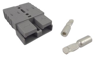 ANDERSON POWER PRODUCTS 6319G1 Rectangular Connector, SB50, 2 Contacts, Hermaphroditic, Crimp, 1 Row