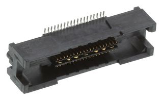 AMP - TE CONNECTIVITY 2-767004-2 Mezzanine Connector, Receptacle, 0.64 mm, 2 Rows, 38 Contacts, Surface Mount, Copper Alloy
