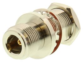 AMPHENOL RF 082-66-RFX RF / Coaxial Adapter, N, Jack, N, Jack, Straight Bulkhead Adapter, 50 ohm