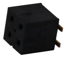 SAMTEC TLE-102-01-G-DV PCB Receptacle, Board-to-Board, 2 mm, 2 Rows, 4 Contacts, Surface Mount, Tiger Beam TLE