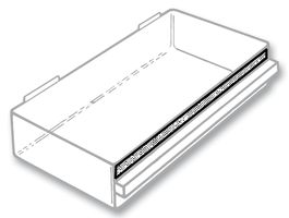 RAACO 107785 Labels for 150-03 Drawer, 18mm x 275mm x 1mm, Pack of 8