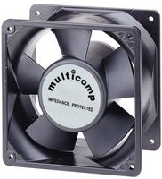 MULTICOMP MC24617 AC Axial Fan, 115V, Square, 176 mm, 89 mm, Precision Ball Bearing, 335 CFM