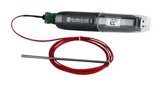 LASCAR EL-USB-TC-LCD Data Logger, -200 to 1350°C Measurement Range, Thermocouple, 1 Channel, 32510 Samples, USB, LCD