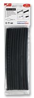 HELLERMANNTYTON 308-30610 HIS-3-BAG-6/2-PO-X-BK Heat Shrink Tubing, 3:1, 0.236 ", 6 mm, Black, 7.87 ", 200 mm