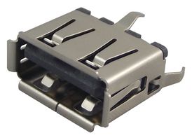 MOLEX 105057-0001 USB Connector, USB Type A, USB 2.0, Receptacle, 4 Ways, Through Hole Mount, Straight