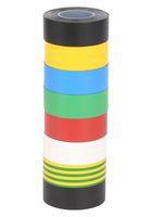ADVANCE TAPES AT7 10M X 19MM Electrical Insulation Tape, Pack, PVC (Polyvinyl Chloride), Multicolour, 19 mm x 10 m