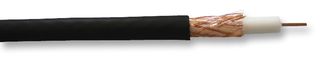 BELDEN URM202.10200 Coaxial Cable, 0.442 mm², Copper, 5.1 mm, 75 ohm, Black