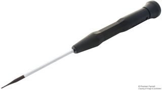 CK TOOLS T4880XES08 Screwdriver, Slotted, Electronic, ESD, 60 mm Blade, 0.8 mm Tip, 157 mm Overall