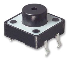 TE CONNECTIVITY - ALCOSWITCH FSM101 Tactile Switch, FSM10 Series, Top Actuated, Through Hole, Round Button, 160 gf, 50mA at 24VDC