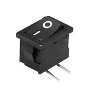 MARQUARDT 1858.4205-01 Rocker Switch, Off-On, DPST, Non Illuminated, Panel Mount, Black, 1858 Series