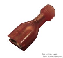 MULTICOMP PRO FDFNY1-187(5)A Quick Disconnect Terminal, FDFNY1, Female Quick Disconnect, 4.75mm x 0.51mm, 0.187" x 0.02", 22 AWG