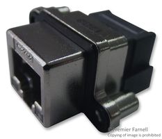 AMPHENOL COMMUNICATIONS SOLUTIONS MRJ538001 Modular Connector, RJ45 Jack, 1 x 1 (Port), 8P8C, Cat5, IP67, Through Hole Mount