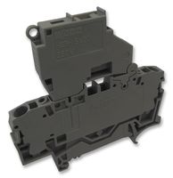 WAGO 2002-1611 Fused Terminal Block, Disconnect, 2 Ways, 22 AWG, 12 AWG, 4 mm², Clamp, 6.3 A