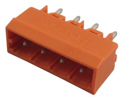 WAGO 231-334/001-000. Terminal Block, Straight, Plug, 5.08 mm, 4 Ways, 12 A, 630 V, Through Hole Vertical