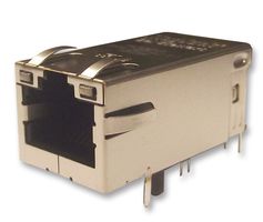 BEL MAGNETIC SOLUTIONS 0826-1X1T-GJ-F Modular Connector, RJ45 Jack, 1 x 1 (Port), 8P8C, Cat5, Through Hole Mount