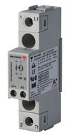 CARLO GAVAZZI RGS1A23A25KKE Solid State Relay, SPST, 25 A, 240 VAC, DIN Rail, Screw, Zero Crossing