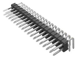 SAMTEC TSW-101-08-F-D-RA Pin Header, Board-to-Board, 2.54 mm, 2 Rows, 2 Contacts, Through Hole Right Angle, TSW
