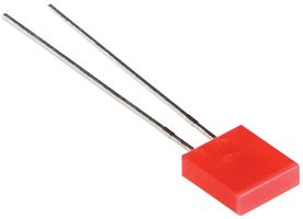 LUMEX SSL-LX25783ID LED, Red, Through Hole, 7mm x 2.3mm, 20 mA, 2 V, 635 nm