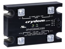 SENSATA/CRYDOM DP4RSC60E20 Solid State Contactor, 20 A, 48 VDC, 32 VDC, Reversing, Panel, Screw