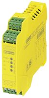 PHOENIX CONTACT 2963763 Safety Relay, 24 VDC, 3PST-NO, SPST-NC, PSRclassic Series, DIN Rail, 6 A, Screw