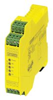 PHOENIX CONTACT 2981486 Safety Relay, 24 VDC, DPST-NO, PSRclassic Series, DIN Rail, 6 A, Screw