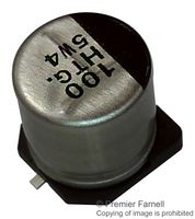 PANASONIC EEETG1H470UP SMD Aluminium Electrolytic Capacitor, Radial Can - SMD, 47 µF, 50 V, 0.75 ohm, 2000 hours @ 125°C