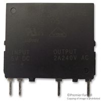 PANASONIC AQG22105 Solid State Relay, AQG Series, 2 A, 264 VAC, PCB, Through Hole, Zero Crossing