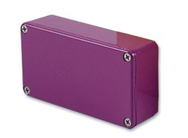 HAMMOND 1590BPR Metal Enclosure, Diecast, Stomp Box, IP54, Small, Diecast Aluminium, 112 mm, 60 mm, 31 mm, IP54