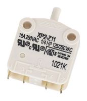 SAIA-BURGESS XP52Z11 Microswitch, Snap Action, Overtravel Plunger, SPDT, Quick Connect, Solder, 16 A, 30 VDC