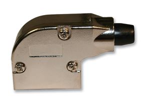 NORCOMP 981-009-130R121 D Sub Backshell, UNC 4-40, ARMOR 981 Series, DE, 90°, Zinc Alloy Body