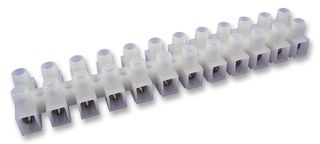 METWAY ELECTRICAL INDUSTRIES 5001235 Panel Mount Barrier Terminal Block, 1 Row, 12 Ways, 22 AWG, 12 AWG, 10 mm, 30 A