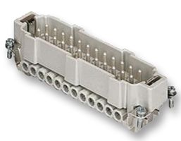 ILME CNEM24T Heavy Duty Connector, 24+PE Signal, CNE, Insert, 24 Contacts, Plug, Screw Pin