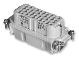 AMPHENOL SINE/TUCHEL C146 10B040 000 2 Heavy Duty Connector, heavymate D Series, Insert, 40+PE Contacts, E16, Receptacle