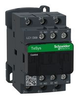 SCHNEIDER ELECTRIC LC1D09Q7 Contactor, LC1D, 9 A, DIN Rail, 600 VAC, 3PST-NO, 3 Pole, 7.5 hp