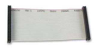 AMPHENOL COMMUNICATIONS SOLUTIONS FC20150-S Ribbon Cable, IDC Receptacle to IDC Receptacle, 20 Ways, 5.91 ", 150 mm, 2.54 mm