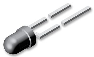 VISHAY TLHG4400-AS12 LED, Green, Through Hole, T-1 (3mm), 20 mA, 2.4 V, 575 nm