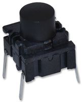 MULTIMEC 5GTH9351SS09-11.0 Tactile Switch, 5G Series, Top Actuated, Through Hole, Plunger for Cap, 350 gf, 50mA at 24VDC