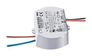 RECOM POWER RACD20-700/277 LED Driver, Active PFC, 20 W, 29 VDC, 700 mA, Constant Current, 90 V