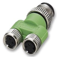 PHOENIX CONTACT 1683471 Sensor Splitter, Y - Style, Cable Mount, 4 Position M12 Plug, 2 x 3 Position M8 Receptacle