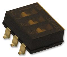 C&K COMPONENTS SDA03H0SBR DIP / SIP Switch, 3 Circuits, Slide, Surface Mount, SPST, 24 V, 25 mA