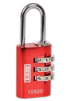 KASP SECURITY K10520REDD Padlock, Combination, Aluminium, 20mm, Red